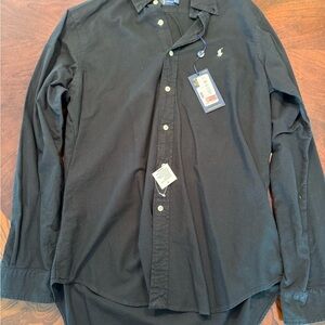 Ralph Lauren Men's Black Casual Button Down Shirt